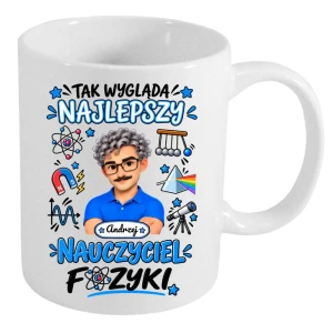 Kubek dla nauczyciela z imieniem i awatarem personalizowany prezent