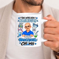 Kubek dla nauczyciela z awatarem i przedmiotem - CHEMIA