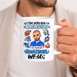Kubek dla nauczyciela z awatarem i przedmiotem - WF