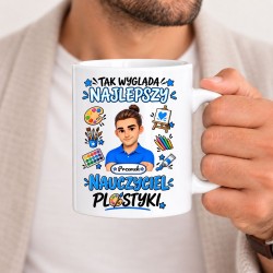 Kubek dla nauczyciela z awatarem i przedmiotem - PLASTYKA