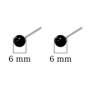 Oczy czarne do filcowania 6mm 10 szt