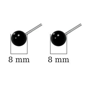 Oczy czarne do filcowania 8mm 10 szt