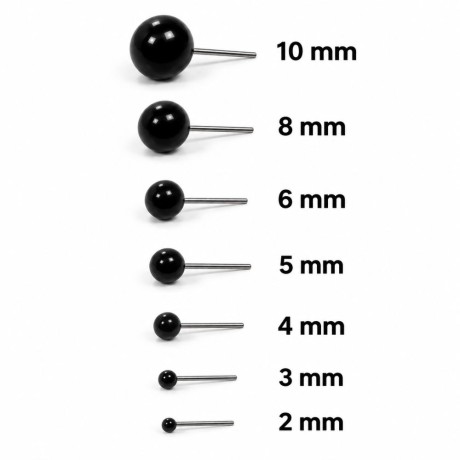 Przejdź do produktu Oczy czarne do filcowania 8mm 10 szt