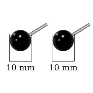 Oczy czarne do filcowania 10mm 10 szt