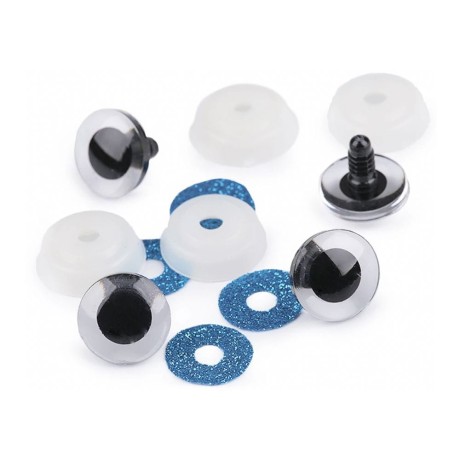 Przejdź do produktu Oczy brokatowe do maskotek 25mm - NIEBIESKIE